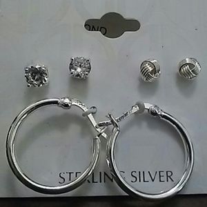 New giani bernini lot of 3 ear ring new never worn